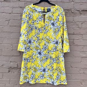 Yellow Keyhole Dress